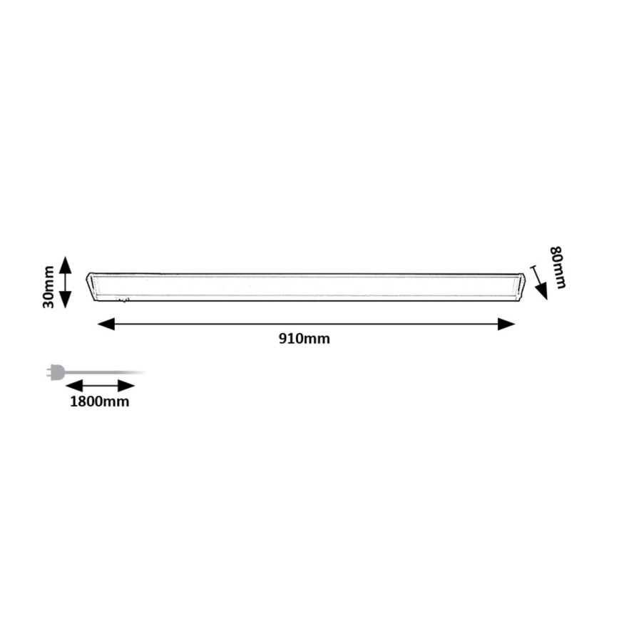 Rabalux - Lampada LED sottopensile LED/15W/230V 4000K 91 cm bianco