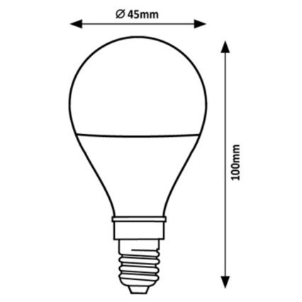 Rabalux - Lampadina LED G45 E14/2W/230V 3000K Classe energetica A