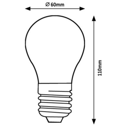 Rabalux - Lampadina LED A60 E27/4W/230V 4000K Classe energetica A