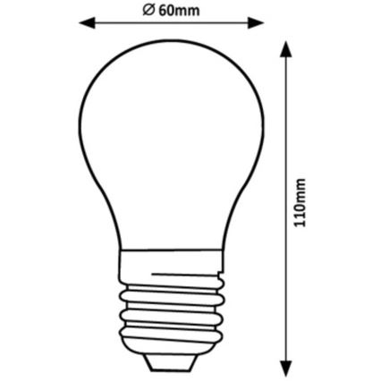 Rabalux - Lampadina LED A60 E27/7W/230V 4000K Classe energetica A