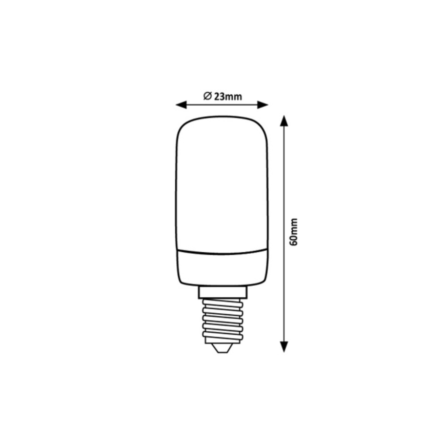 Rabalux - Lampadina LED T20 E14/2W/230V 2700K