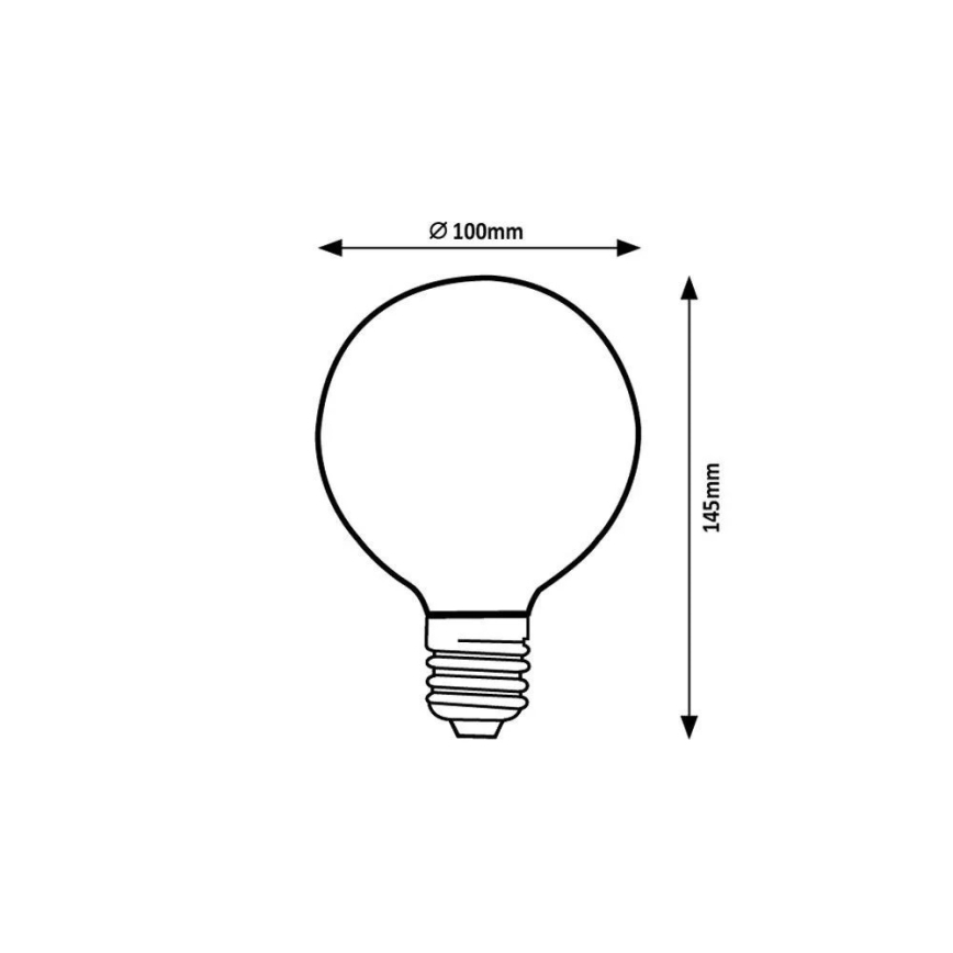 Rabalux - Lampadina LED G95 E27/4W/230V 1800K
