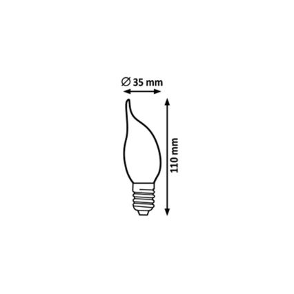 Rabalux - Lampadina LED FILAMENT CF35 E14/4W/230V 2700K