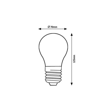 Rabalux - Lampadina LED FILAMENT A70 E27/18W/230V 4000K