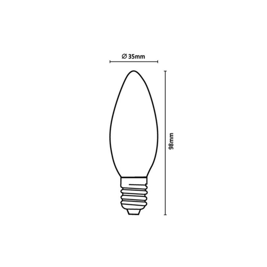 Rabalux - Lampadina LED FILAMENT C35 E14/4W/230V 4000K