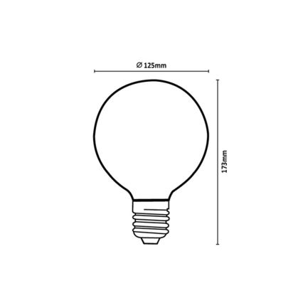 Rabalux - Lampadina LED FILAMENT G125 E27/6W/230V 4000K
