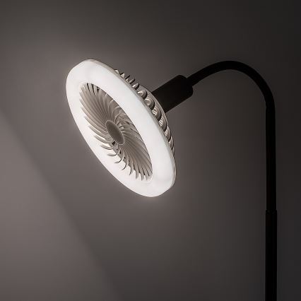 Rabalux - Lampadina LED dimmerabile con ventilatore SMD E27/16W/230V 3000-6500K + telecomando