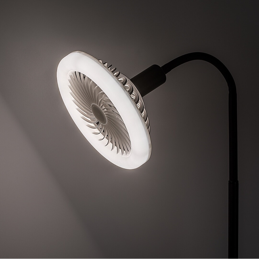 Rabalux - Lampadina LED dimmerabile con ventilatore SMD E27/16W/230V 3000-6500K + telecomando