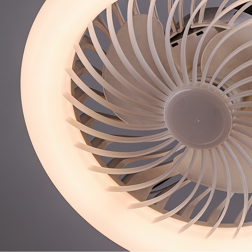 Rabalux - Lampadina LED dimmerabile con ventilatore SMD E27/16W/230V 3000-6500K + telecomando