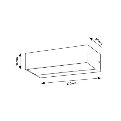 Rabalux - Applique LED da esterno LED/10W/230V IP65