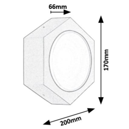 Rabalux - Applique a LED da esterno LED/9W/230V IP54 680lm 3000K