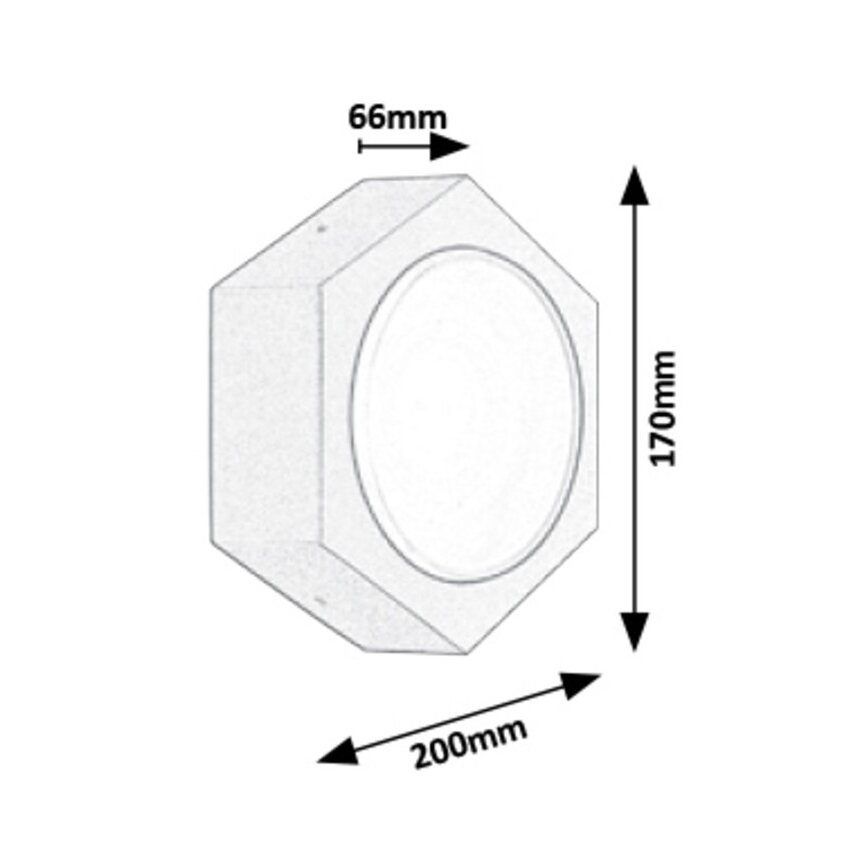Rabalux - Applique a LED da esterno LED/9W/230V IP54 680lm 3000K