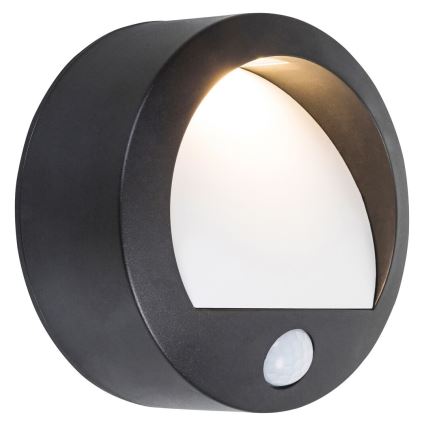 Rabalux - Applique a LED da esterno con sensore LED/1,5W/3xAA IP44 nera