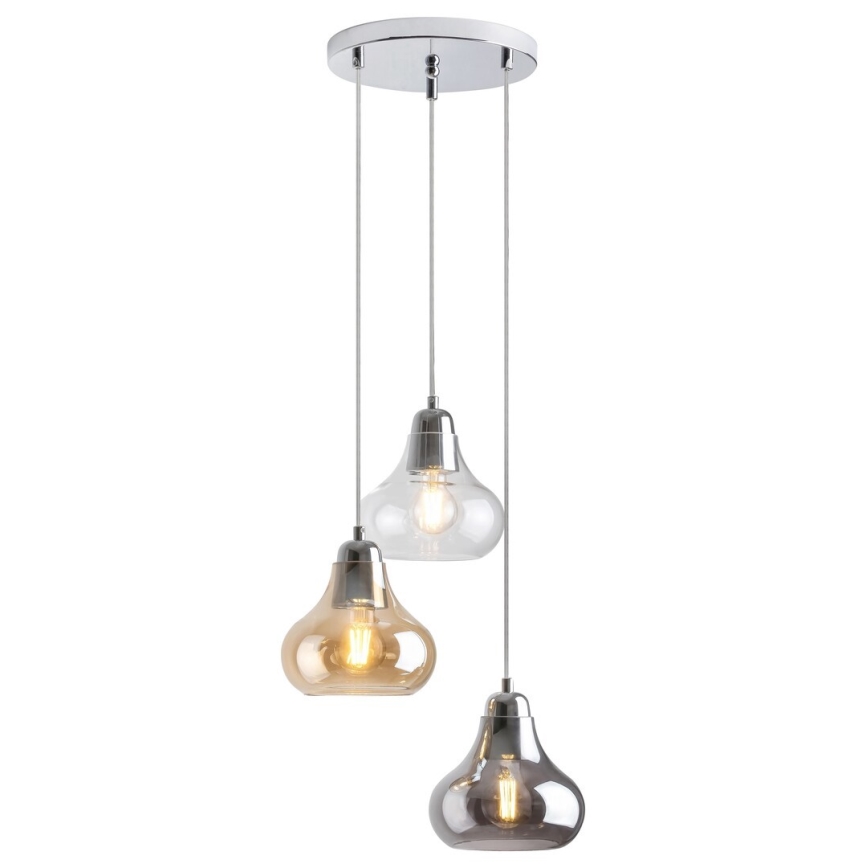 Rabalux - Lampadario a sospensione con filo 3xE27/60W/230V