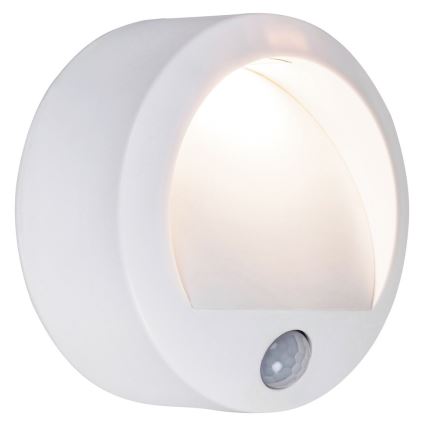 Rabalux - Applique a LED da esterno con sensore LED/1,5W/3xAA IP44 bianca