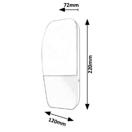 Rabalux - Applique a LED da esterno LED/10W/230V IP65 800lm 4000K