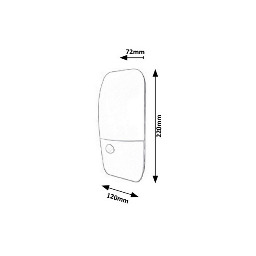Rabalux - Applique a LED da esterno con sensore LED/11W/230V IP54 800lm 4000K