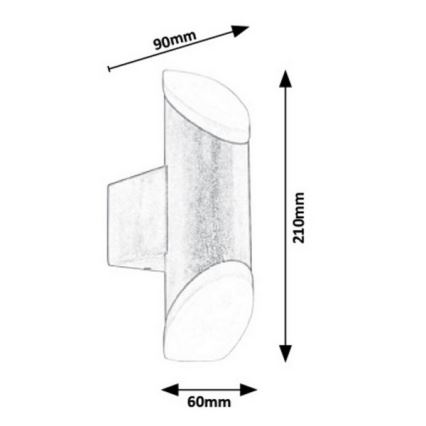 Rabalux - Applique a LED da esterno LED/6W/230V IP44 270lm 3000K