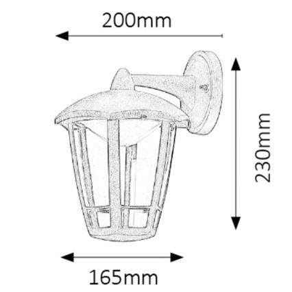 Rabalux - LED Applique a da esterno LED/8W/230V IP44