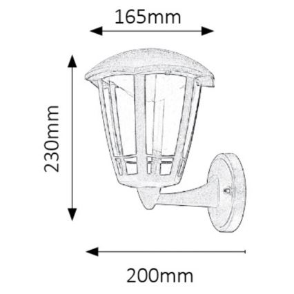 Rabalux - LED Applique a da esterno LED/8W/230V IP44