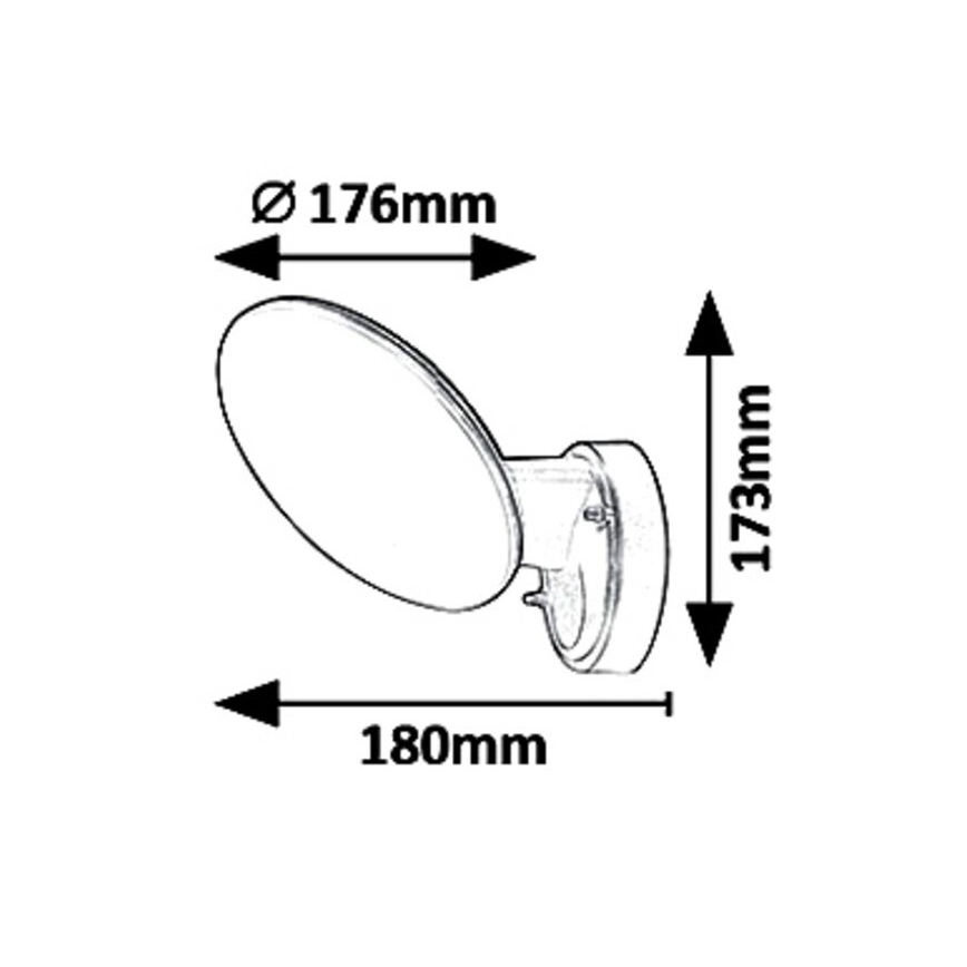 Rabalux 8134 - Applique a LED da esterno VARNA LED/12W/230V IP54