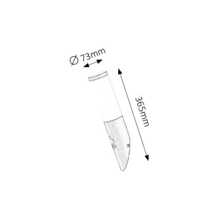 Rabalux - Lampada da parete esterna con sensore 1xE27/25W/230V IP44