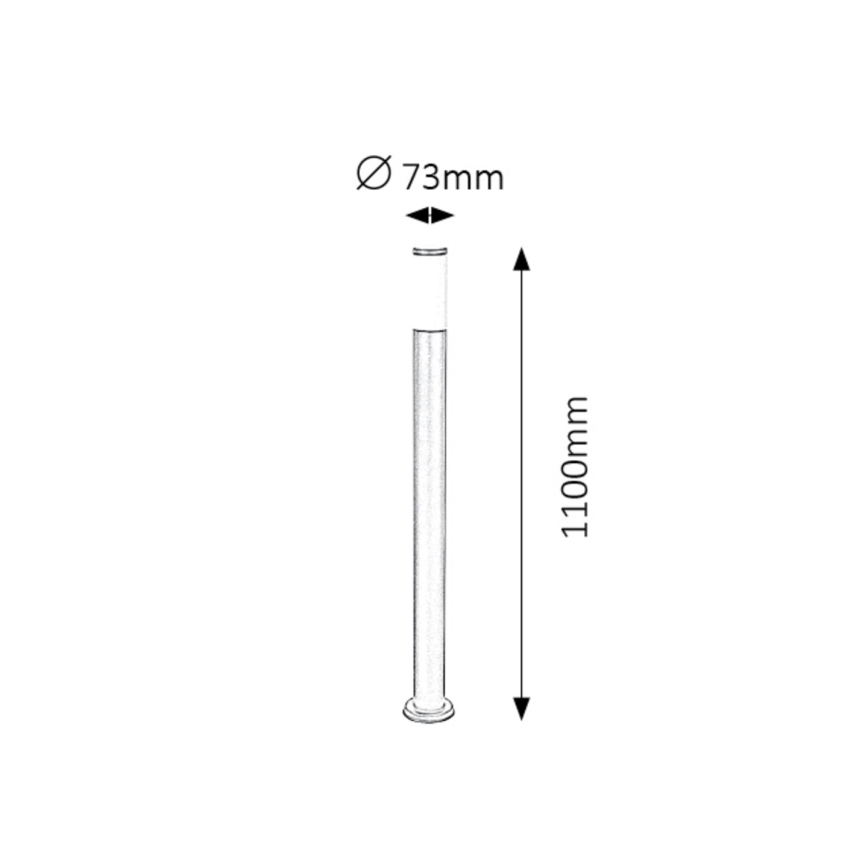 Rabalux - Lampada da esterno 1xE27/25W/230V IP44 110 cm