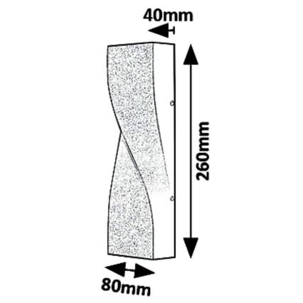 Rabalux 8154 - Applique a LED da esterno FOLLINA LED/11W/230V IP65