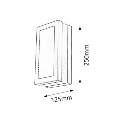 Rabalux - Applique da esterno 1xE27/14W/230V