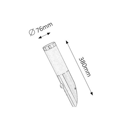Rabalux - Applique da esterno con sensore 1xE27/25W/230V