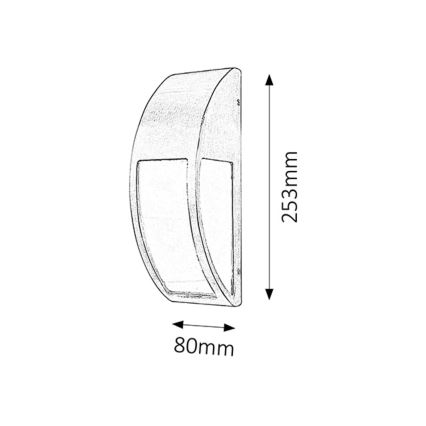 Rabalux - Applique da esterno 1xE27/40W/230V