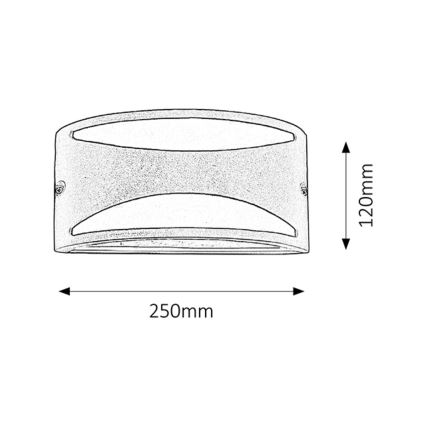 Rabalux - Applique da esterno 1xE27/60W/230V