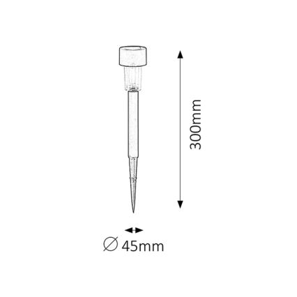 Rabalux - Lampada solare da esterno LED/0,1W/1,2V