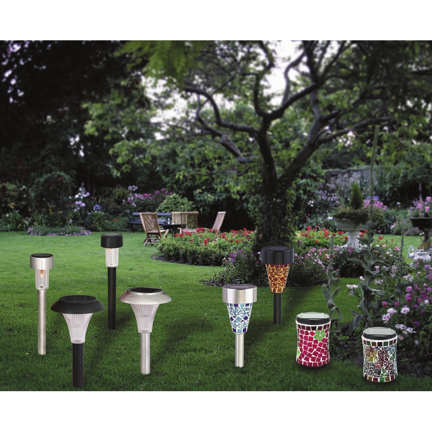 Rabalux - Illuminazione solare a LED, 0,1 W, 1x Ni-MH 400 mAh, IP44