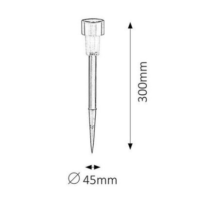 Rabalux - Illuminazione solare LED 1xLED/0,1W/1xNi-MH 400 mAh IP44