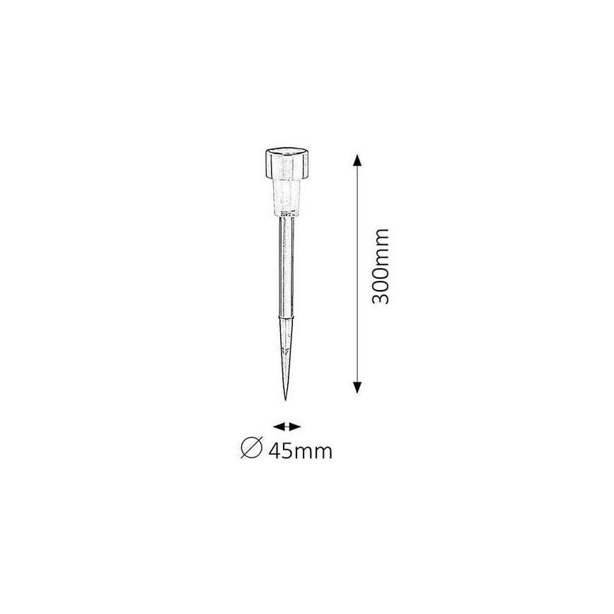Rabalux - Illuminazione solare LED 1xLED/0,1W/1xNi-MH 400 mAh IP44