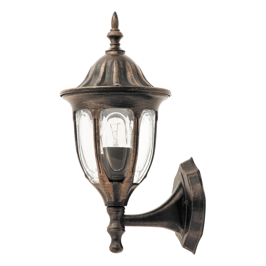 Rabalux - Applique da esterno 1xE27/60W/230V IP43 oro/patina/nero