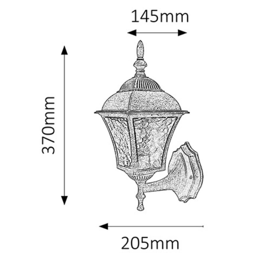 Rabalux 8397 - Applique da esterno TOSCANA 1xE27/60W/230V