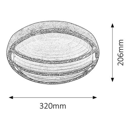 Rabalux - Applique da esterno 1xE27/100W/230V