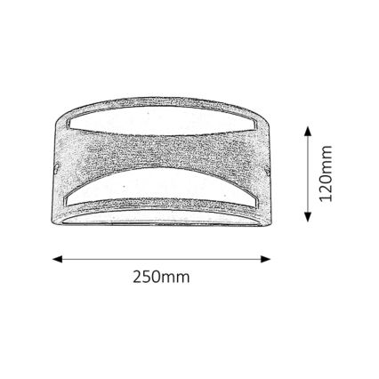 Rabalux - Applique da esterno 1xE27/60W/230V IP54