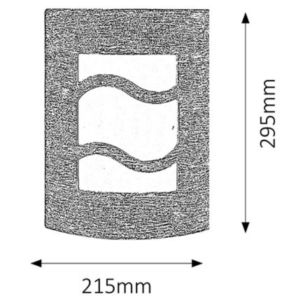 Rabalux - Applique da esterno 1xE27/100W/230V