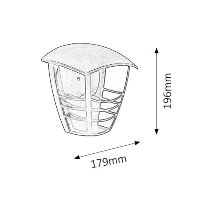 Rabalux - Applique da esterno 1xE27/60W/230V