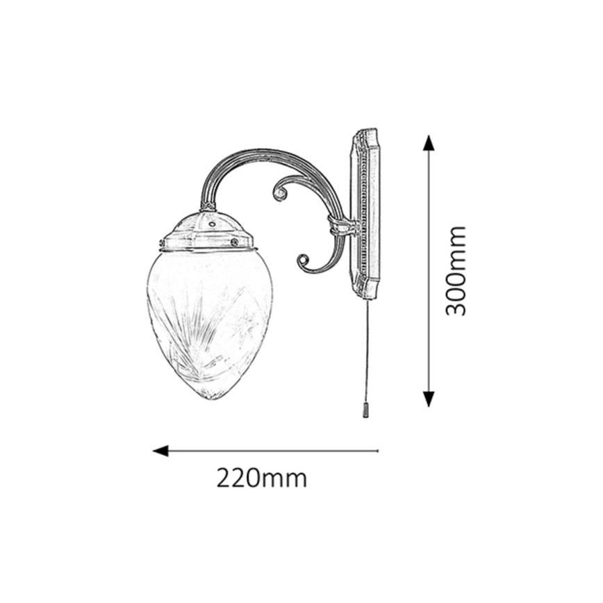Rabalux 8631 - Applique ANNABELLA 1xE14/40W/230V