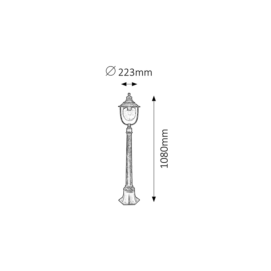 Rabalux - Lampada da esterno 1xE27/60W/230V