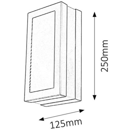 Rabalux - Applique da esterno 1xE27/14W/230V