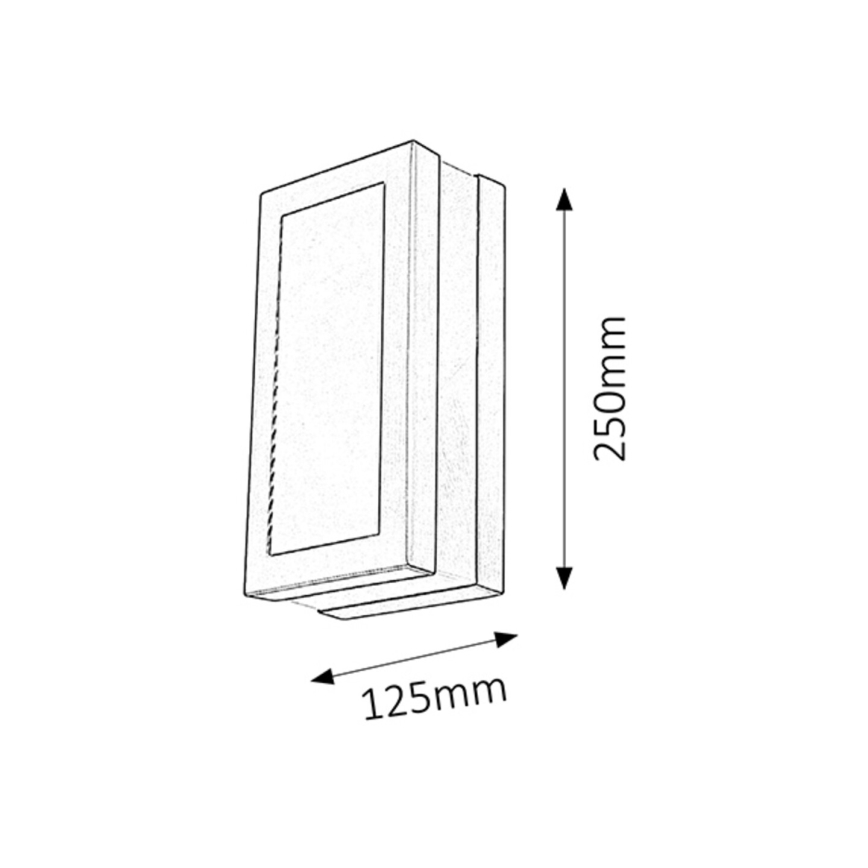 Rabalux - Applique da esterno 1xE27/14W/230V