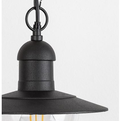 Rabalux - Lampada a sospensione da esterno 1xE27/60W nera IP44