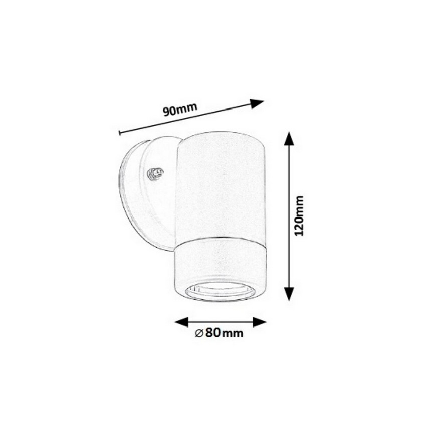 Rabalux - Applique da esterno 1xGU10/10W/230V IP44 bianco