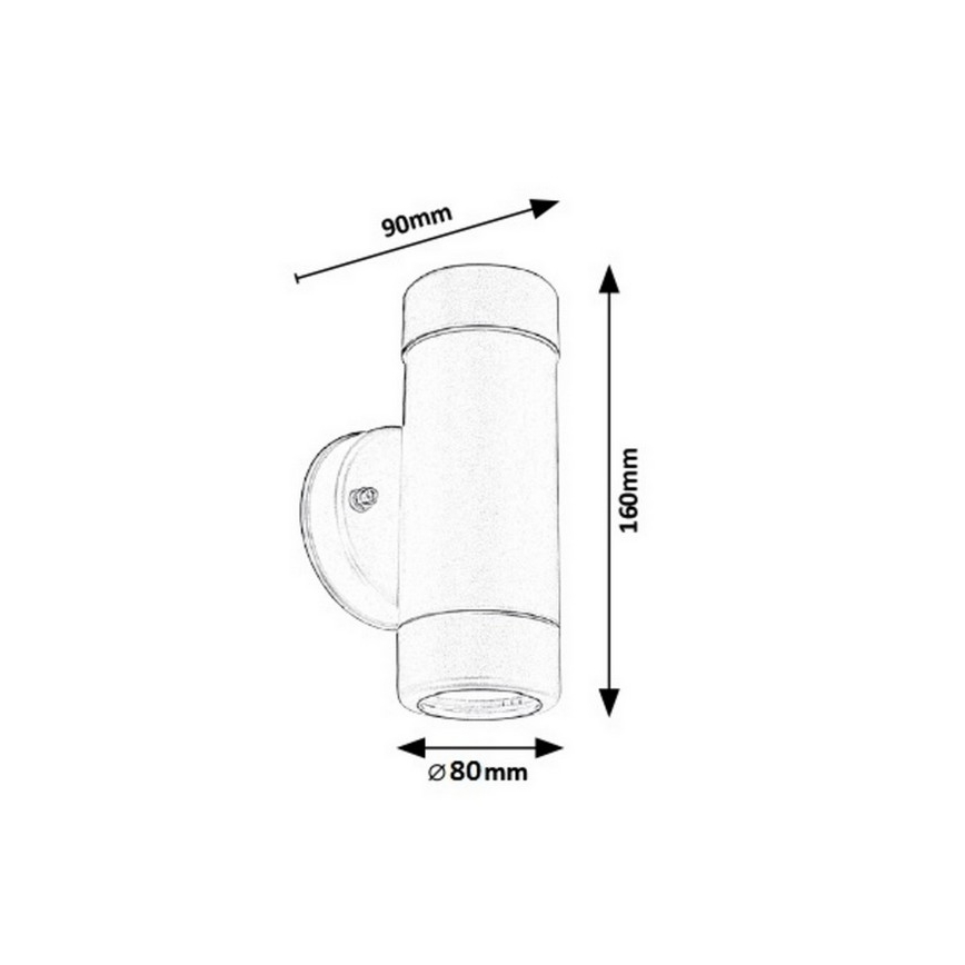 Rabalux - Applique da esterno 2xGU10/10W/230V IP44