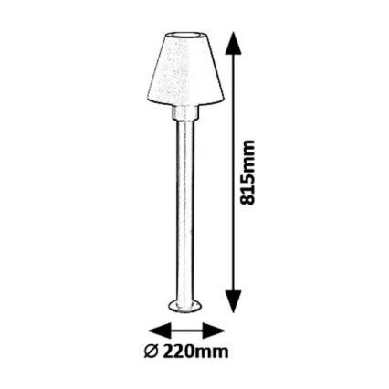 Rabalux 8845 - Lampada da esterno FAVARA 1xE27/14W/230V IP44